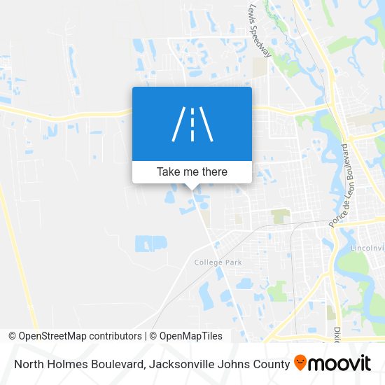 North Holmes Boulevard map