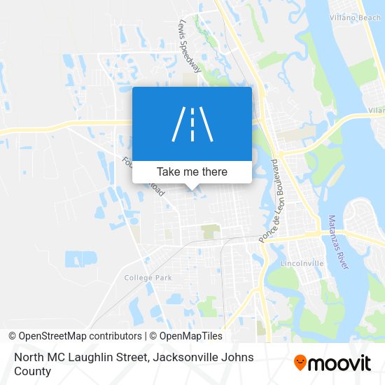 North MC Laughlin Street map