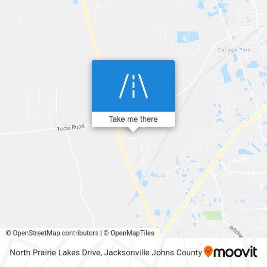 Mapa de North Prairie Lakes Drive