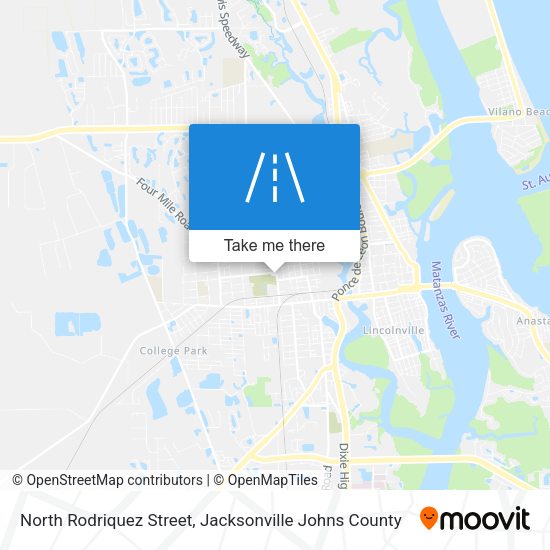 North Rodriquez Street map