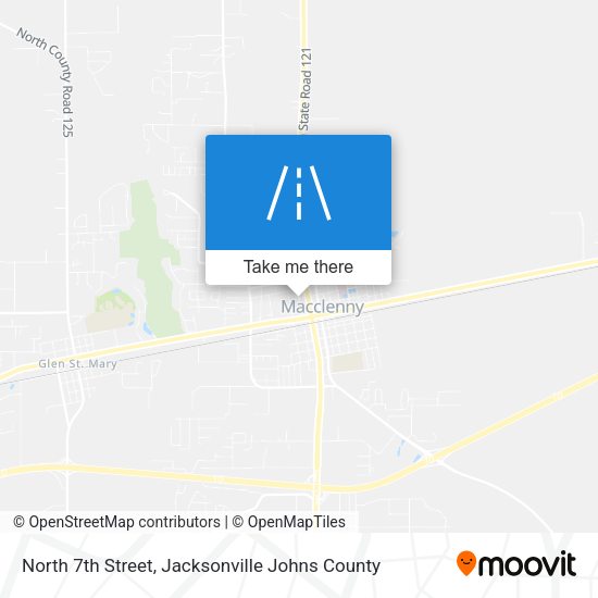 North 7th Street map
