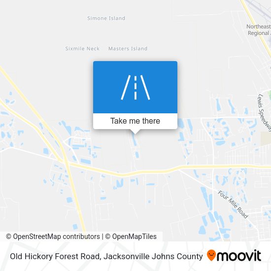 Old Hickory Forest Road map
