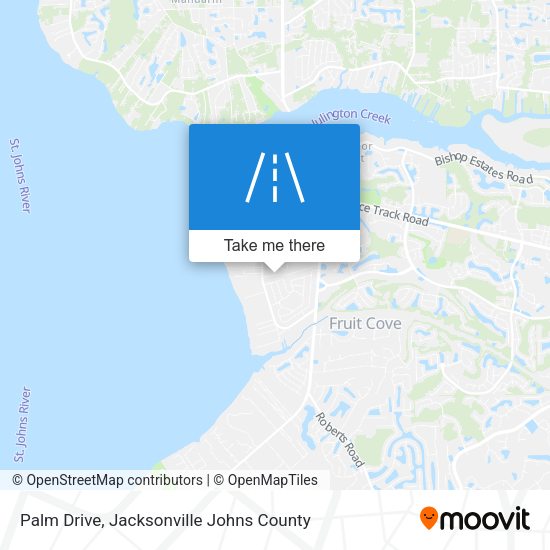 Palm Drive map