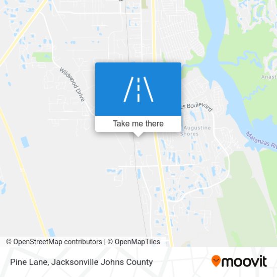 Pine Lane map