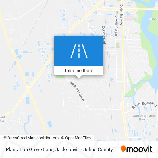 Plantation Grove Lane map