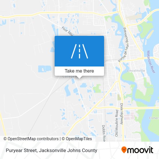 Mapa de Puryear Street