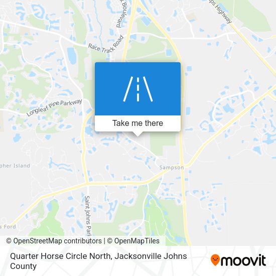 Quarter Horse Circle North map