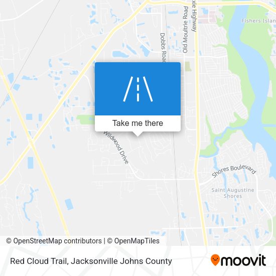 Red Cloud Trail map