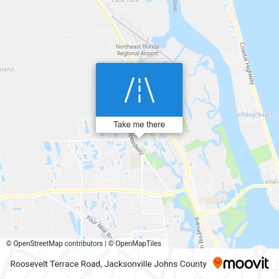 Mapa de Roosevelt Terrace Road