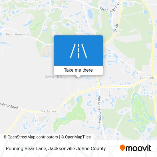 Mapa de Running Bear Lane