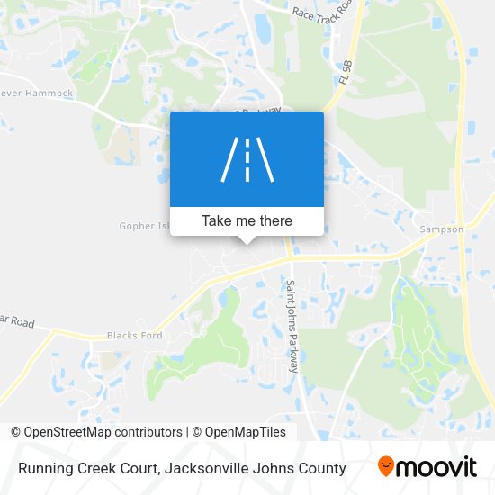 Running Creek Court map