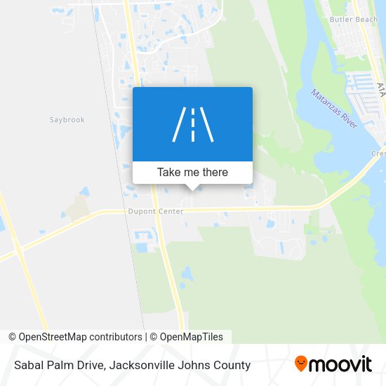 Sabal Palm Drive map