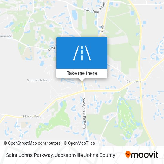 Mapa de Saint Johns Parkway