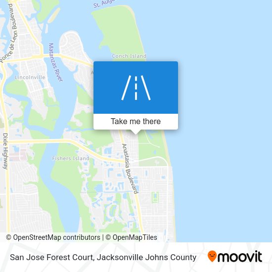 Mapa de San Jose Forest Court