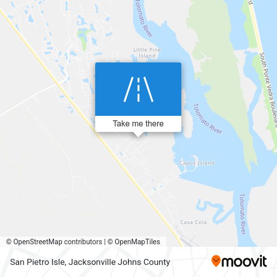 San Pietro Isle map