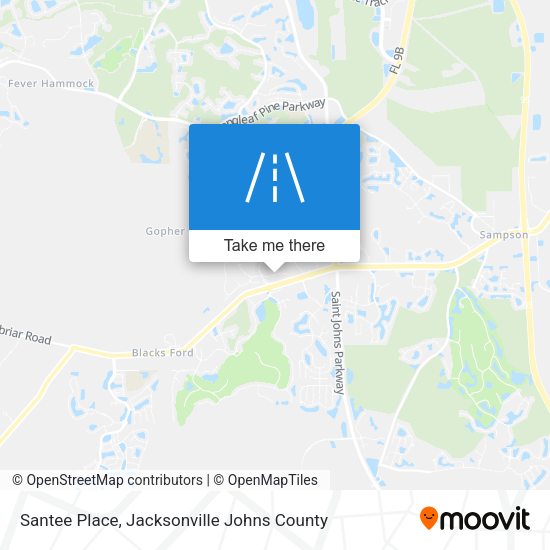 Santee Place map
