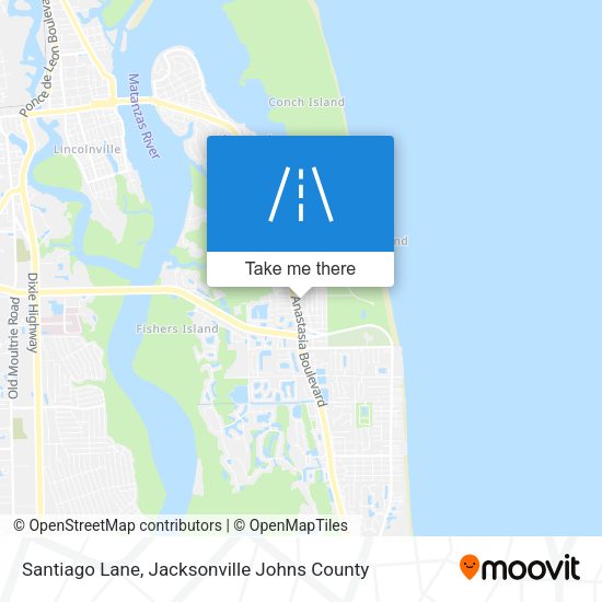 Santiago Lane map