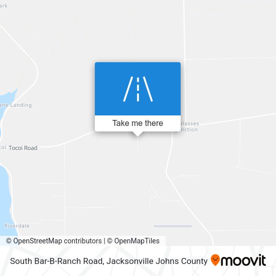 South Bar-B-Ranch Road map