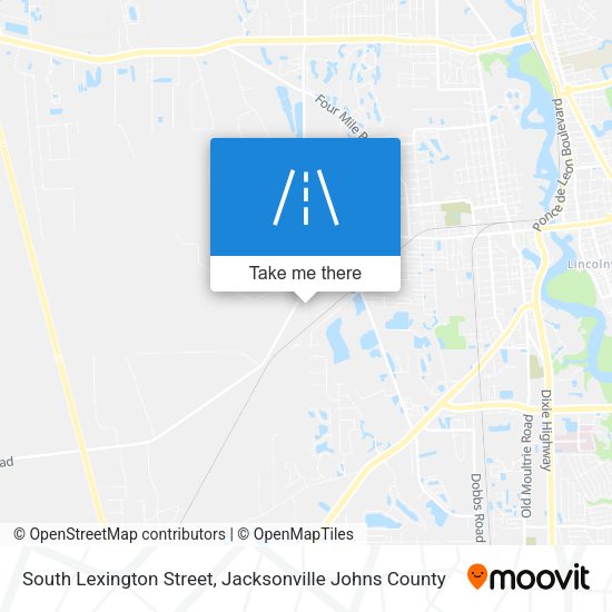 Mapa de South Lexington Street