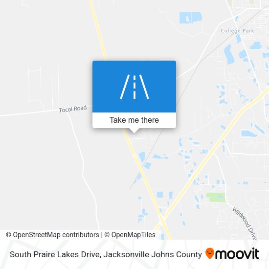 Mapa de South Praire Lakes Drive