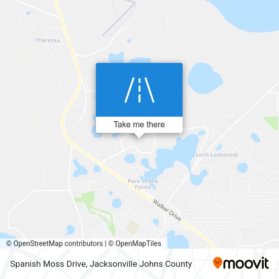 Spanish Moss Drive map