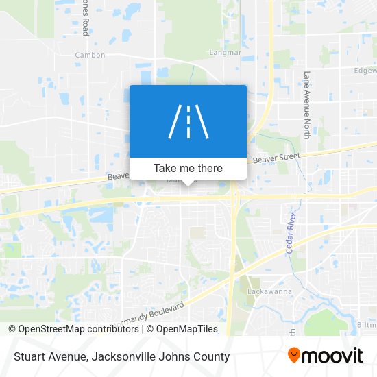 Stuart Avenue map