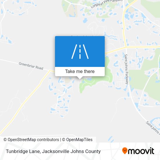 Tunbridge Lane map