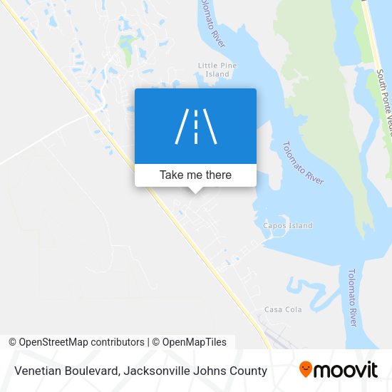 Venetian Boulevard map