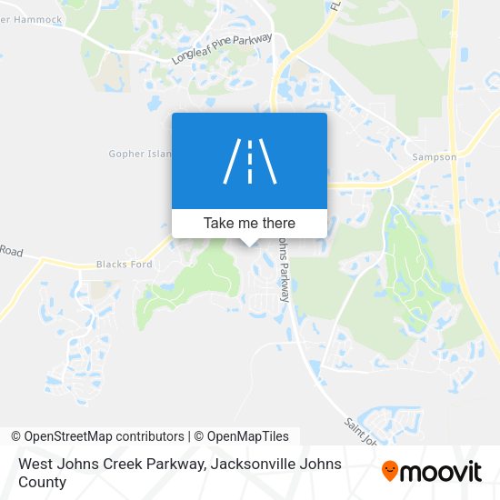 Mapa de West Johns Creek Parkway