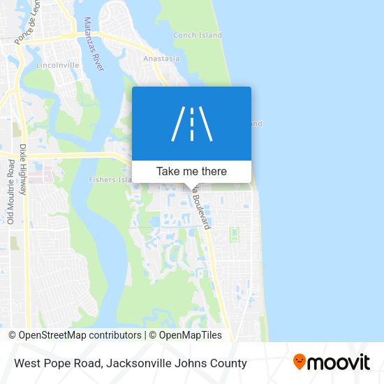 West Pope Road map