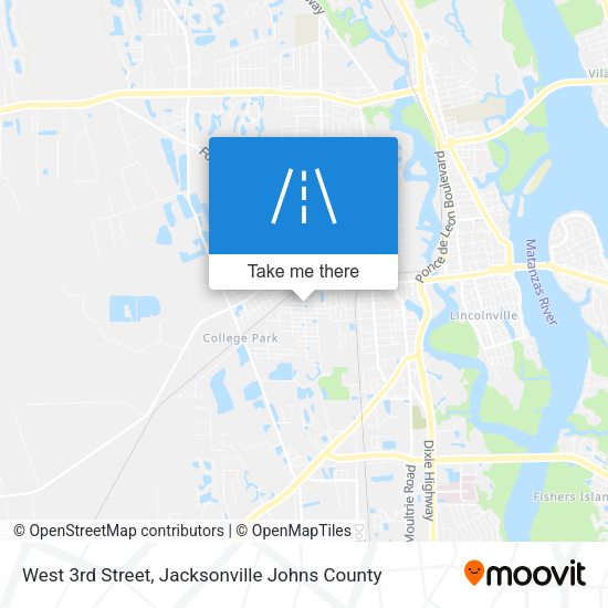 Mapa de West 3rd Street