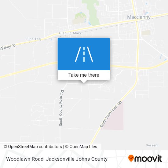 Woodlawn Road map