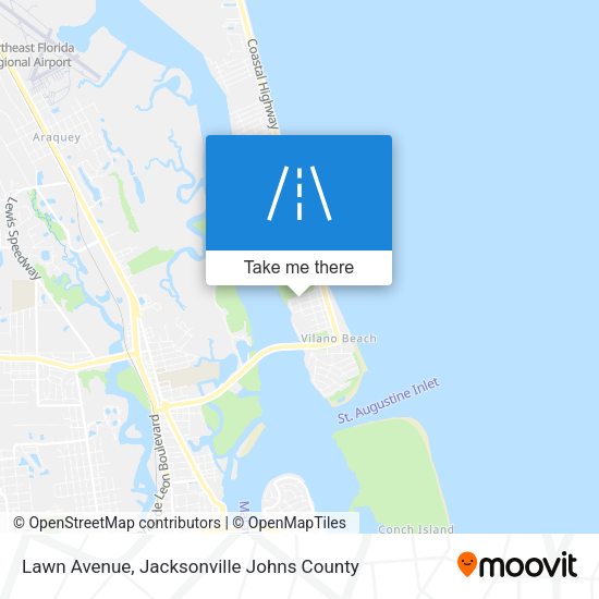 Lawn Avenue map