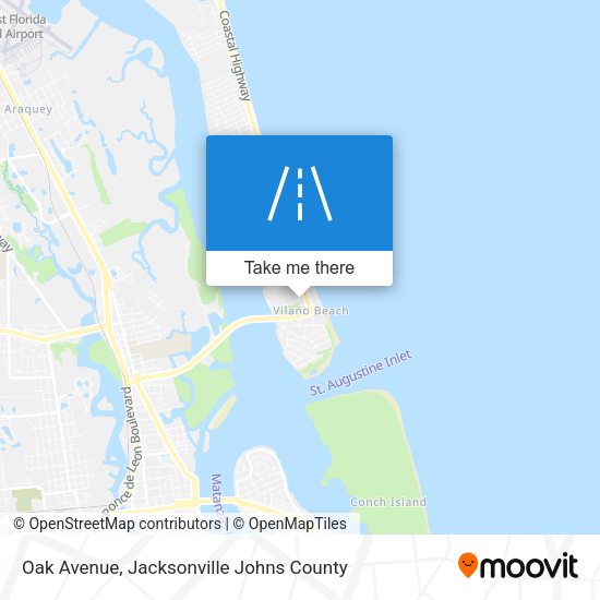 Oak Avenue map