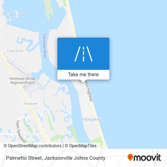 Palmetto Street map