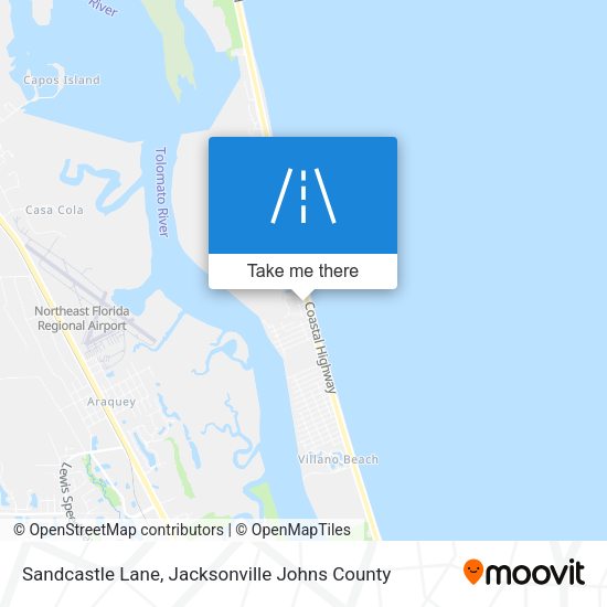 Mapa de Sandcastle Lane