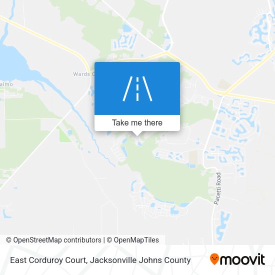 East Corduroy Court map