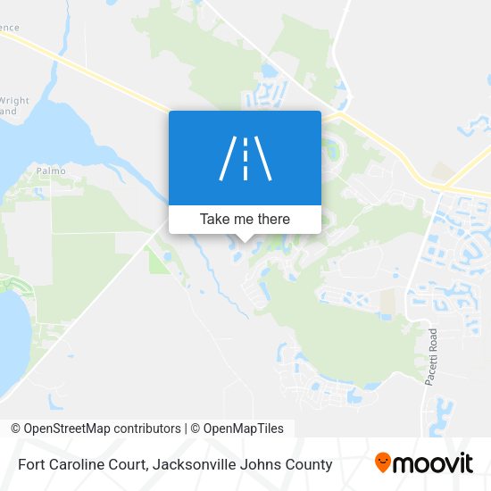 Fort Caroline Court map