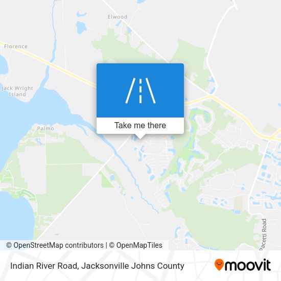 Indian River Road map
