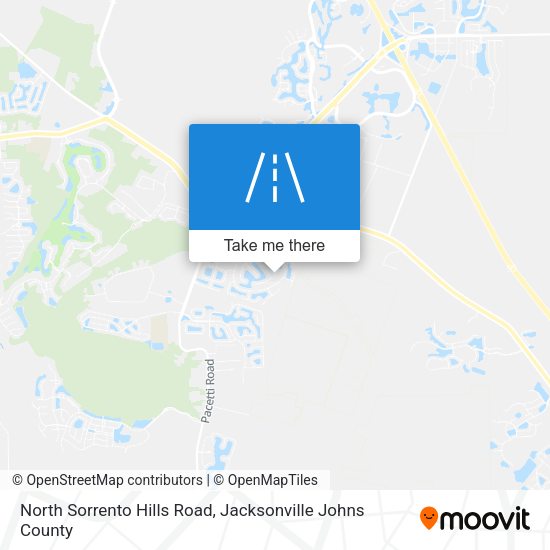 North Sorrento Hills Road map