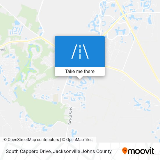 South Cappero Drive map