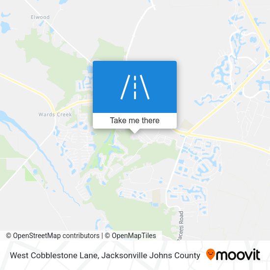 Mapa de West Cobblestone Lane