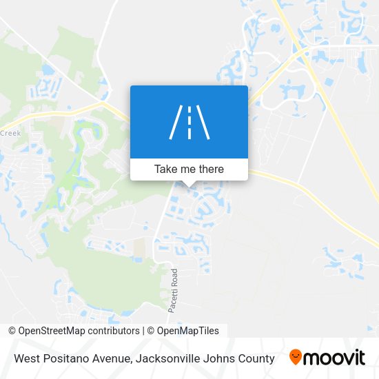 West Positano Avenue map
