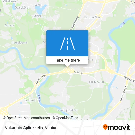 Карта Vakarinis Aplinkkelis