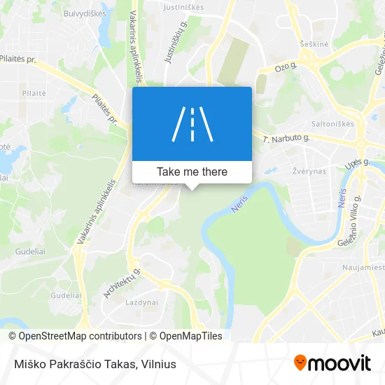 Карта Miško Pakraščio Takas