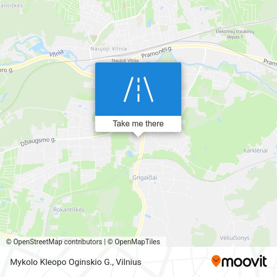 Mykolo Kleopo Oginskio G. map