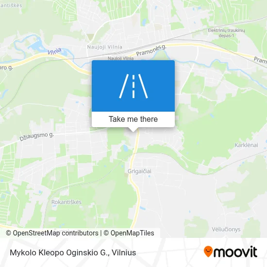 Mykolo Kleopo Oginskio G. map