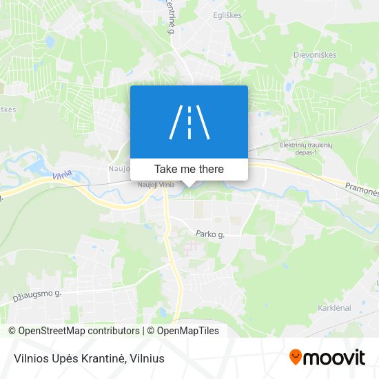 Vilnios Upės Krantinė map