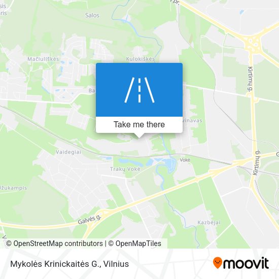 Mykolės Krinickaitės G. map