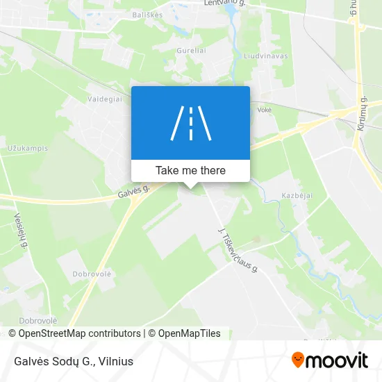 Galvės Sodų G. map